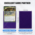 Trading Card Sleeves Purple 50ct Matte Soft Card Protectors Magic Sports