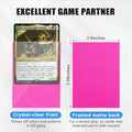 Trading Card Sleeves Pink 50ct Matte Soft Card Protectors Magic And Sports