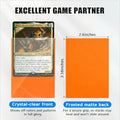 Trading Card Sleeves Orange 50ct Matte Soft Card Protectors Magic And Sports
