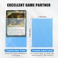 Trading Card Sleeves Light Blue 50ct Matte Soft Card Protectors Magic Sports