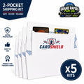 2‑Pocket Standard Envelope Trading Card Shipping Kit – Lot of 5 Kits