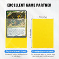 Trading Card Sleeves Yellow 50ct Matte Soft Card Protectors Magic And Sports